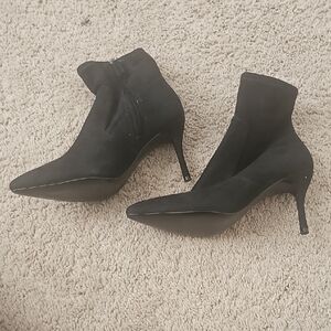 Nine West Black Heeled Ankle Boots